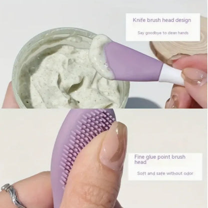 Double Head Silicone Face Care Brush